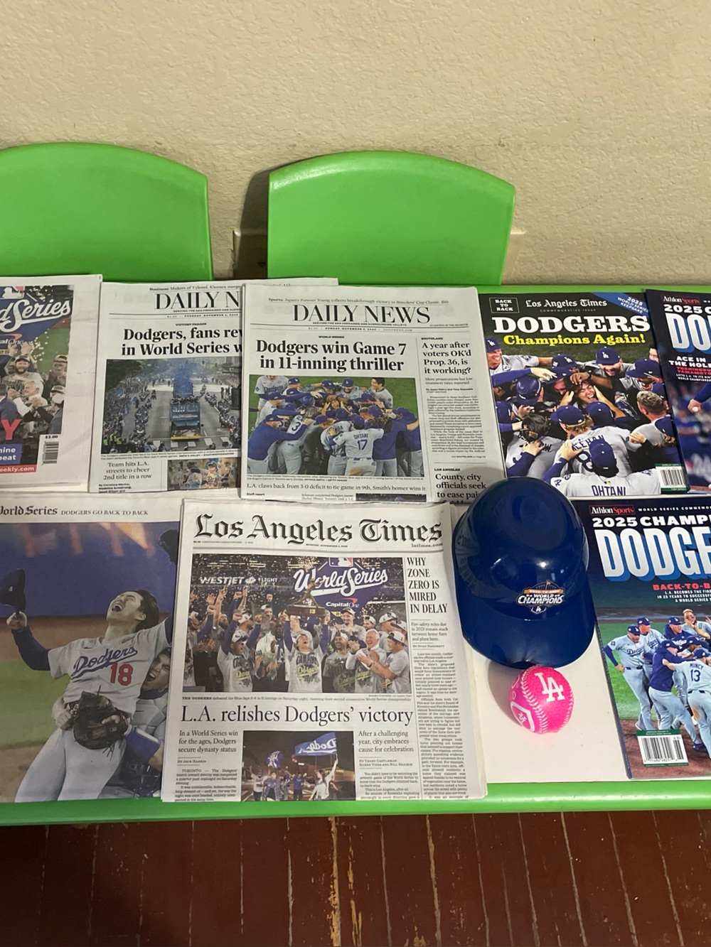Los Angeles Dodgers Blue Helmet Cap - Men's Fan Gear